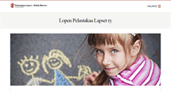 Desktop Screenshot of loppi.pelastakaalapset.fi