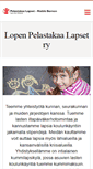 Mobile Screenshot of loppi.pelastakaalapset.fi