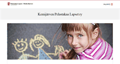 Desktop Screenshot of kemijarvi.pelastakaalapset.fi