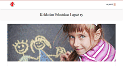 Desktop Screenshot of kokkola.pelastakaalapset.fi