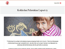 Tablet Screenshot of kokkola.pelastakaalapset.fi