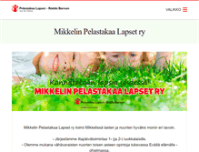 Tablet Screenshot of mikkeli.pelastakaalapset.fi