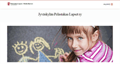 Desktop Screenshot of jyvaskyla.pelastakaalapset.fi